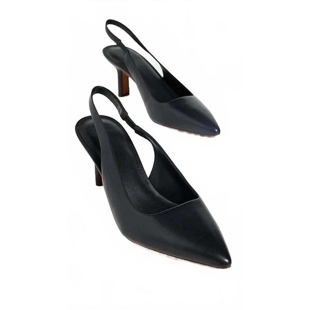 NEW VINCE women's patrice slingback pumps in black - Picture 3 of 5